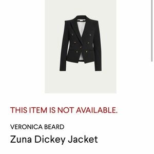 Veronica Beard Black Blazer NWOT size 10